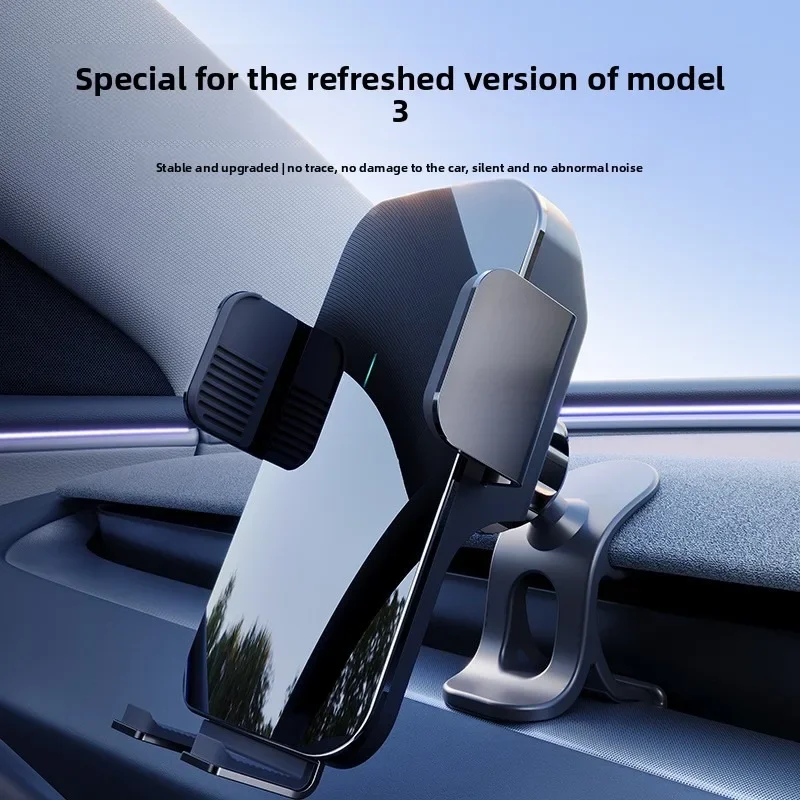 Handyhalterung Auto-Innenausstattung Halterung für Tesla Model 3 Highland Model YL Y Juniper Base Mobiltelefon-Armaturenbretthalterung – Detail 3