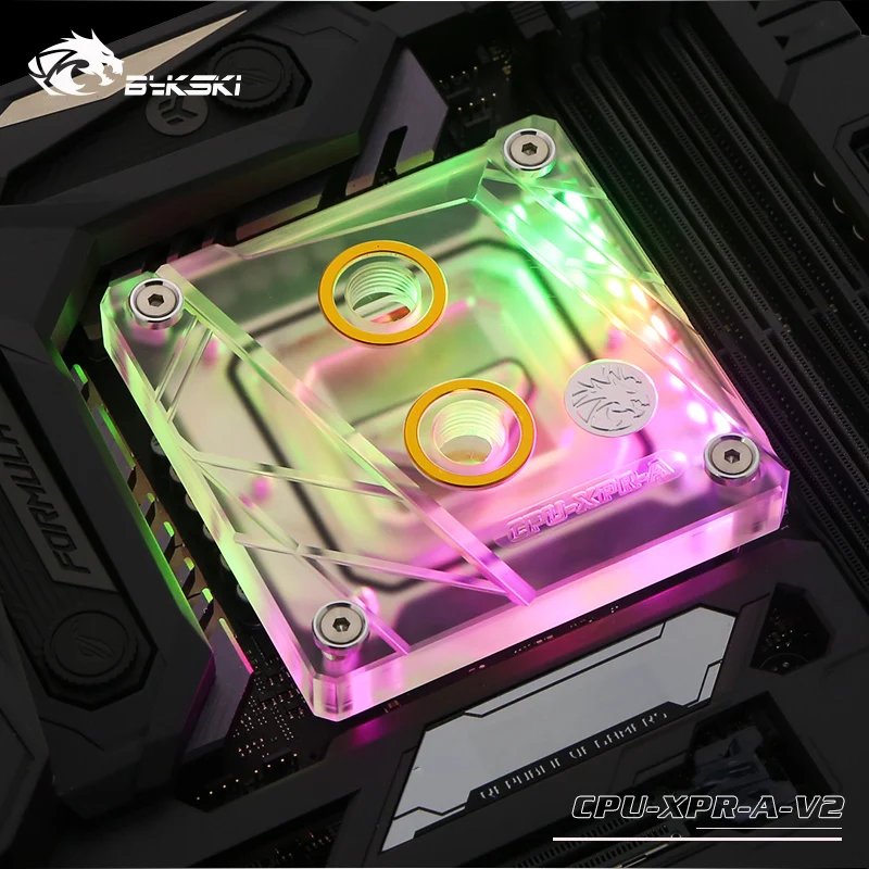 Bykski CPU Water Block Use for INTEL LGA1150 1151 1155 1156 1200 1700 2011 2066 X99 I7 Cooler Radiator RGB SYNC /CPU-XPR-A-V2