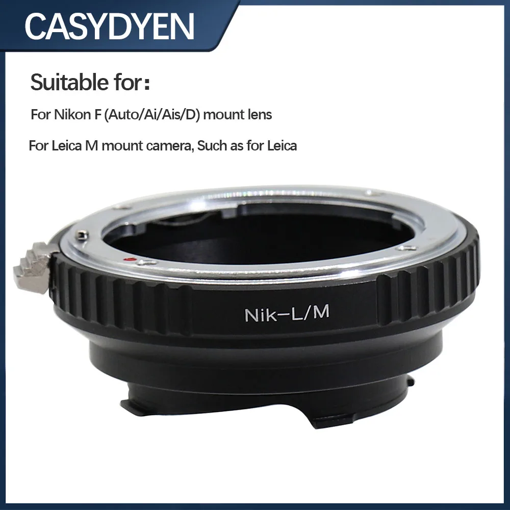 Mount Adapter Ring FD-LM For For Nikon F Mount Lens To For Leica M Camera M-P M240 M10