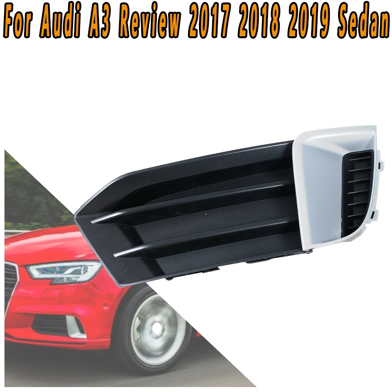 

Fog Lamp Frame Accessories For Audi A3 Review 2017 2018 2019 Sedan Front Bumper Shade Daytime Running Light Cover 8V58076729B9