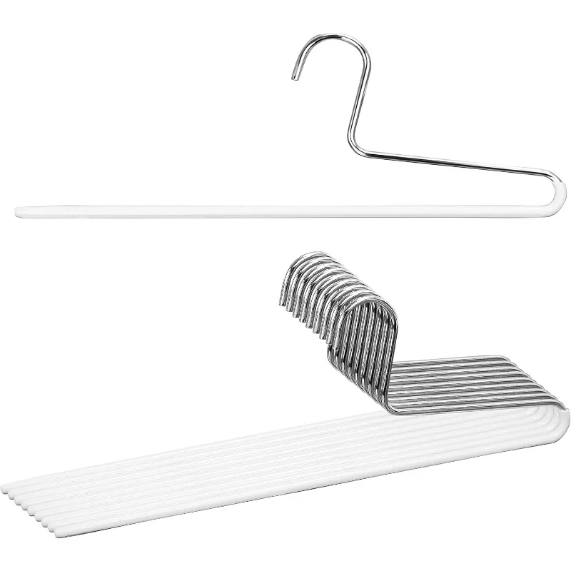 

by Reston Lloyd Trouser Series Non-Slip Space-Saving Clothes Hanger with Single Rod for Pants, Style KH/1