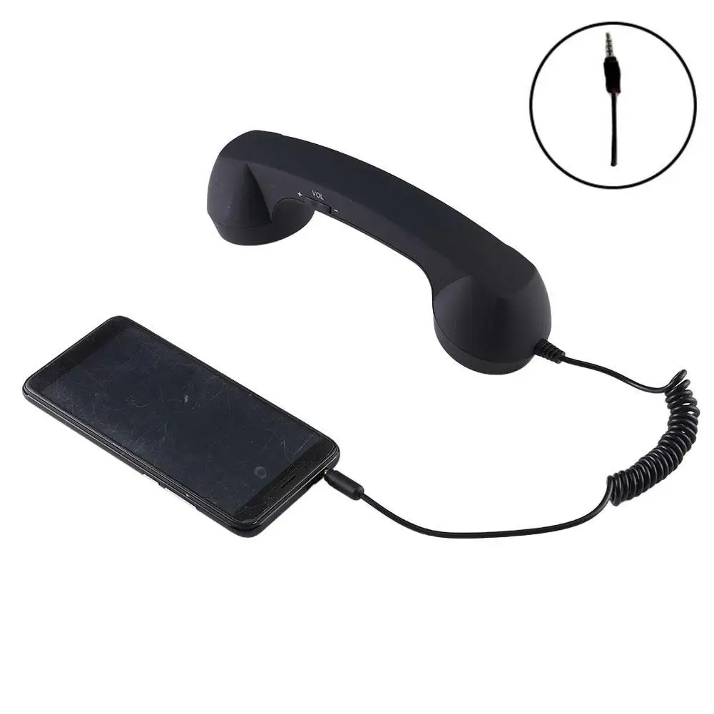 Retro-Style Typ-C Direktanschluss Handy-Ohrhörer Kopfhörer 3,5mm C-Port Headset für Vintage-Telefone – Detail 1