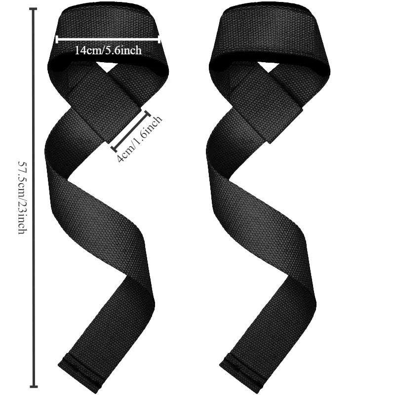 2pcs/set Fitness Lifting Wrist Strap weightlifting grip strength anti slip hand grip pull up barbell dumbbell wrist guard