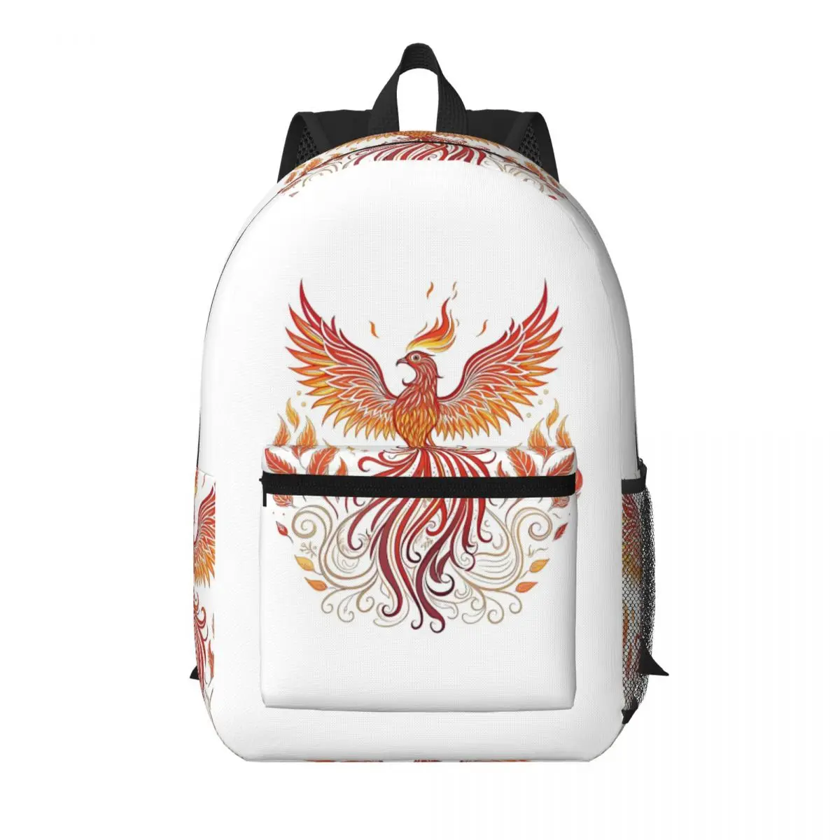 Phoenix Bird Student Backpack School Bag Hiking Travel Daypack for Boys Girls Bookbag Shoulder Bags
