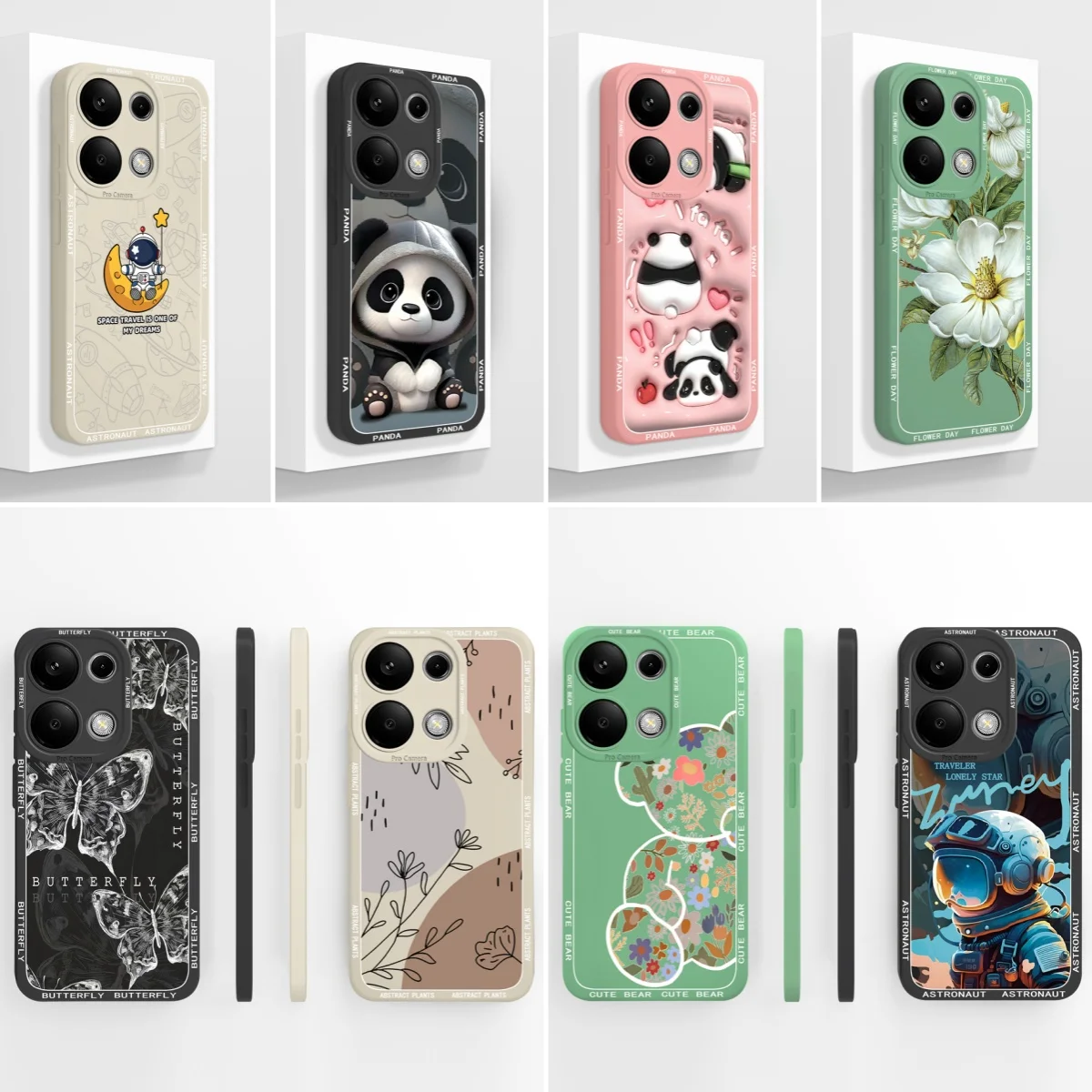 For Poco M6 Pro Phone Case Cute Design Covers Soft Liquid Silicone Shockproof Bumper For Xiaomi Poco M6Pro 4G 5G Carcasa Funda