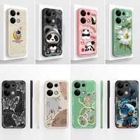For Poco M6 Pro Phone Case Cute Design Covers Soft Liquid Silicone Shockproof Bumper For Xiaomi Poco M6Pro 4G 5G Carcasa Funda