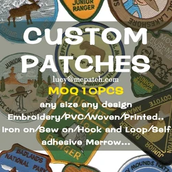 Custom Your Own Embroidered Patches Wholesale 50 Pieces personalized design Iron on patches Clothing Applique Brand Logo Sewing