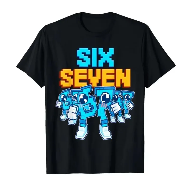 

67 Six Seven Funny Italian Brainrot Gaming Meme T-shirt Men Women Oversized Y2k Short Sleeve Street Hip Hop Streetwear Clothing