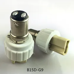 B15D To G9 Light Socket Adapter Lamp Base Holder Converter Lighting Accessory Ceramic PBT Flame Retardant