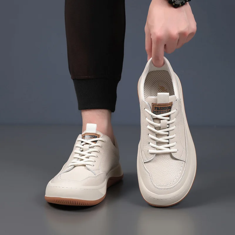 

Men's casual shoes cowhide autumn new item outdoor men's versatile men's shoes genuine leather breathable shoes