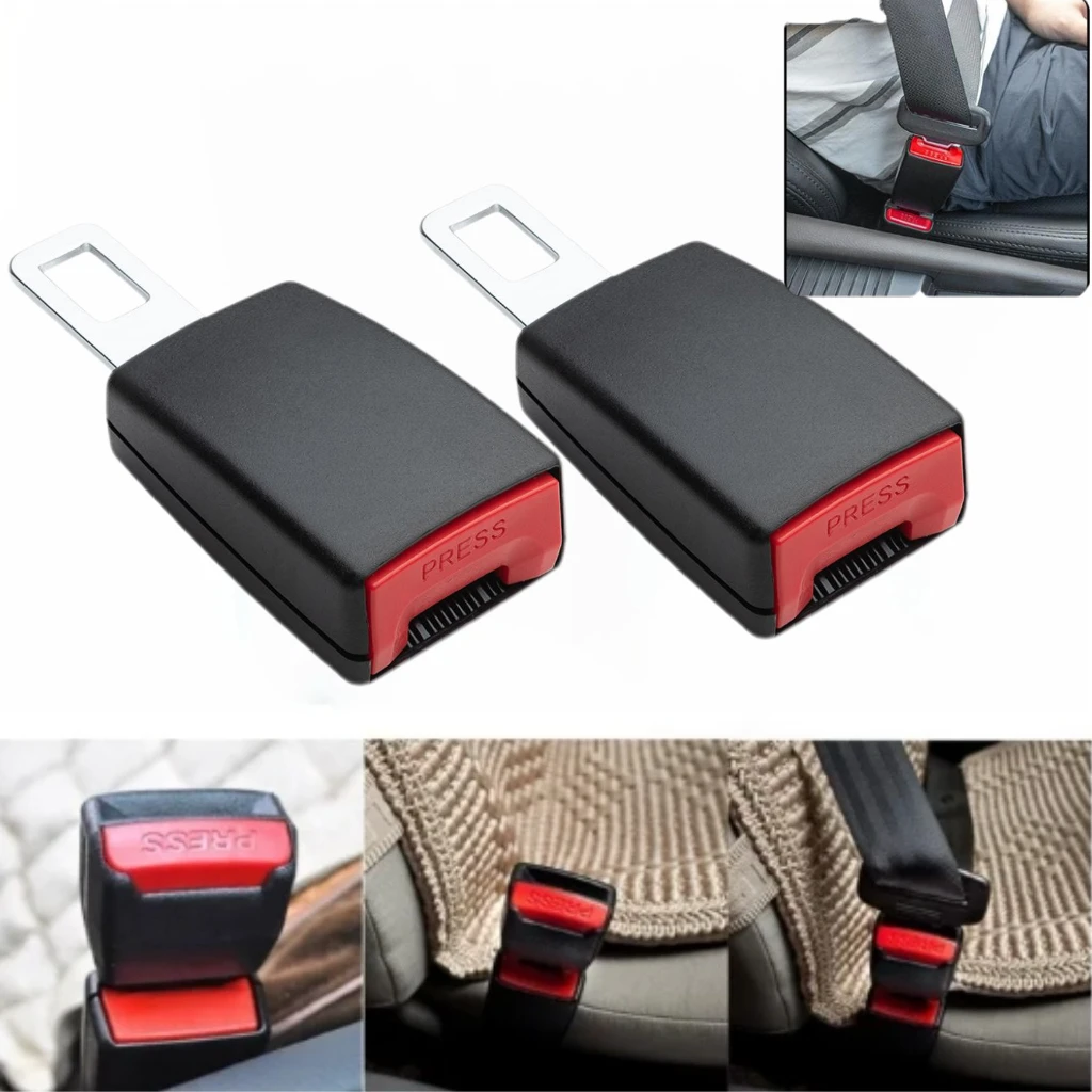 Accessoires de siège réglables, boucle de ceinture de sécurité universelle confortable en ABS, rallonge de ceinture de sécurité sûre, augmente la longueur de la ceinture de sécurité, boucle en métal