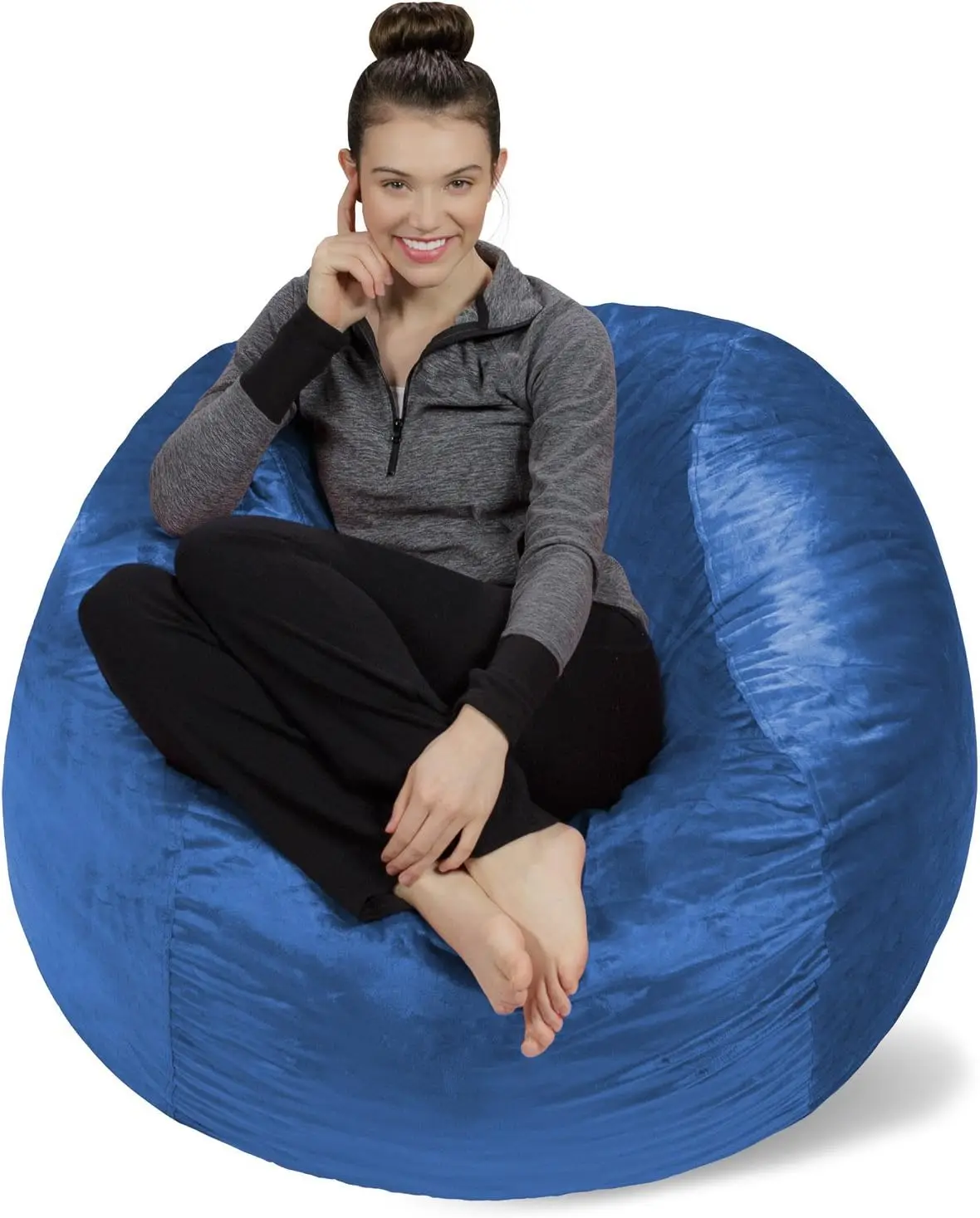 Sofa Sack - Plush, Ultra Soft Bean Bag Chair - Memory Foam Bean Bag Chair With Microsuede Cover - Stuffed Foam Filled Furniture