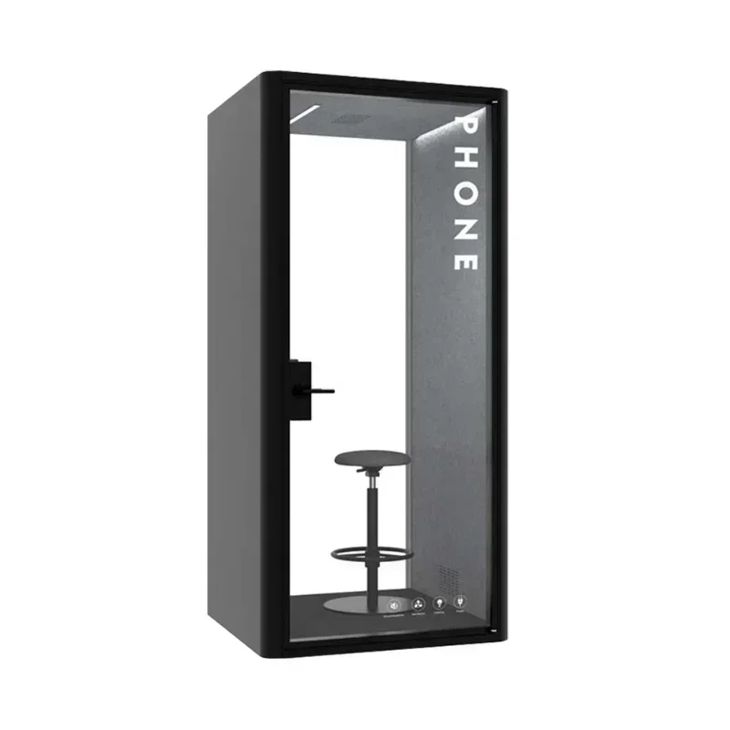 Movable modular soundproof office pods single person telephone booth office silent pods