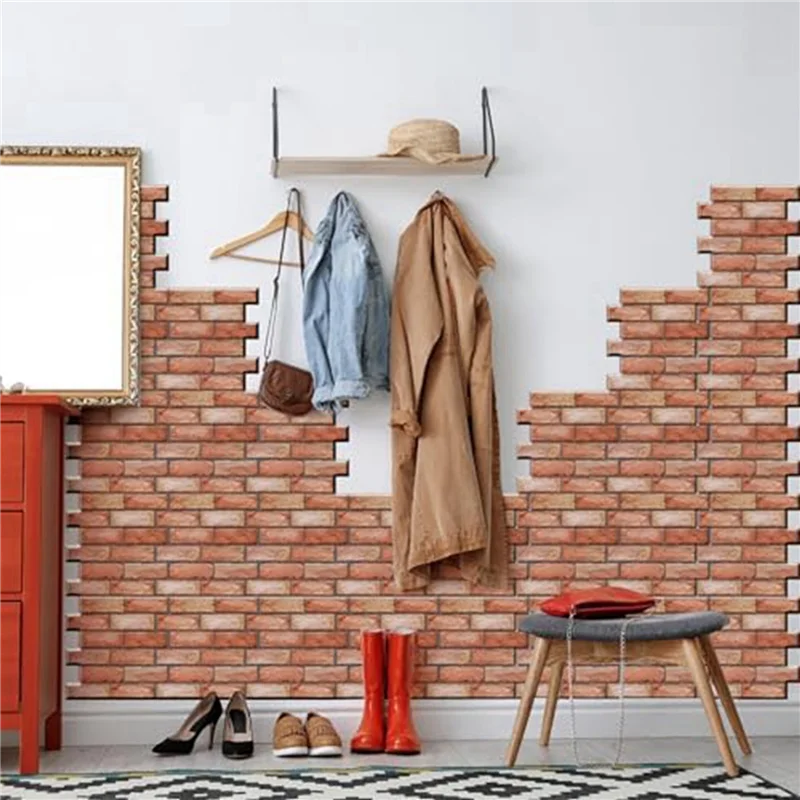 

AA49 3D Wall Panels, Self-Adhesive, Pack Of 30, 3D Self-Adhesive Wall Panels For Kitchen, Bedroom, Bathroom, Living Room