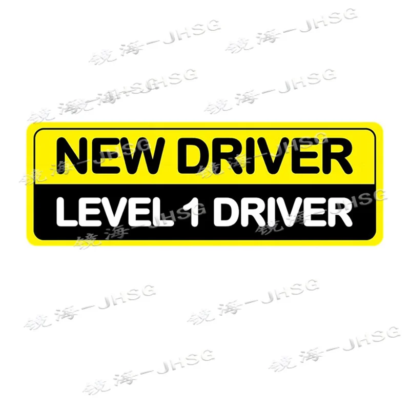 Novice Car Stickers, New Fun Reflective Signs, Bumper Safety Decoration Auxiliary Equipment, Student Beginner's Supplies