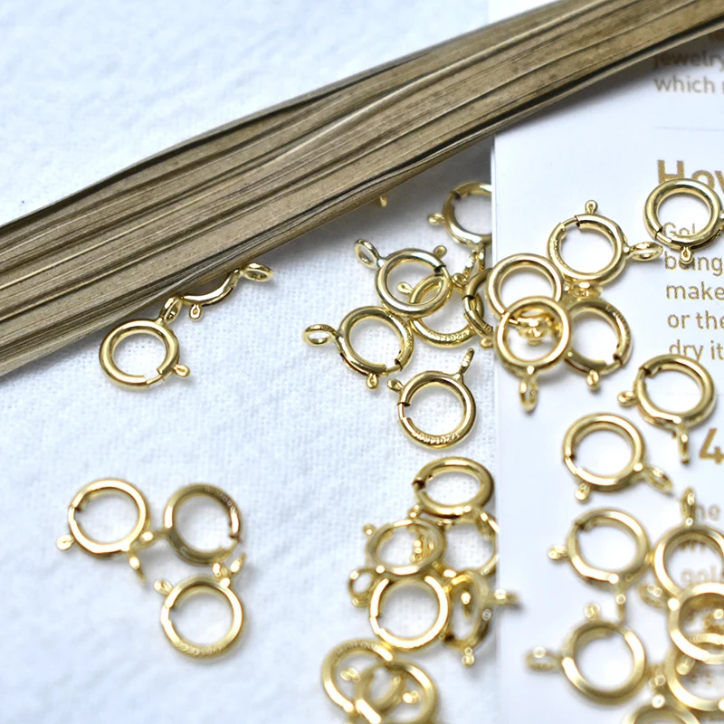 14K Goldfilled Federringverschlüsse Haken Großhandel Zubehör für Armbänder Halsketten Herstellung Handgemachte Schmuckherstellung – Detail 17