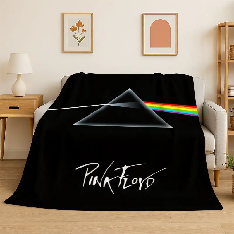 New Music Pink F-Floyd Rock Band Flannel Throw Blanket,Warm Cozy Blanket for Bed,Sofa,Couch,Bedroom,Living Room,Office,Camping