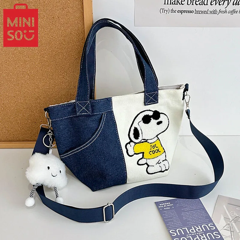 MINISO Cartoon Snoopy torba moda damska codzienna torba typu Crossbody torebka śliczne torby na ramię torby listonoszki