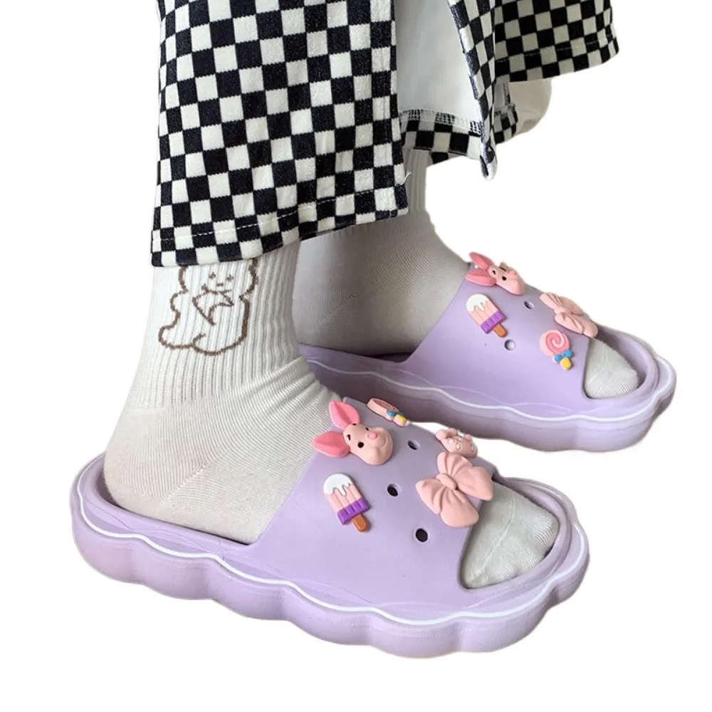 Women's Ins Summer New Home Outdoor Bathroom Bath Soft Bottom Comfortable Home Sandals Summer Outdoor