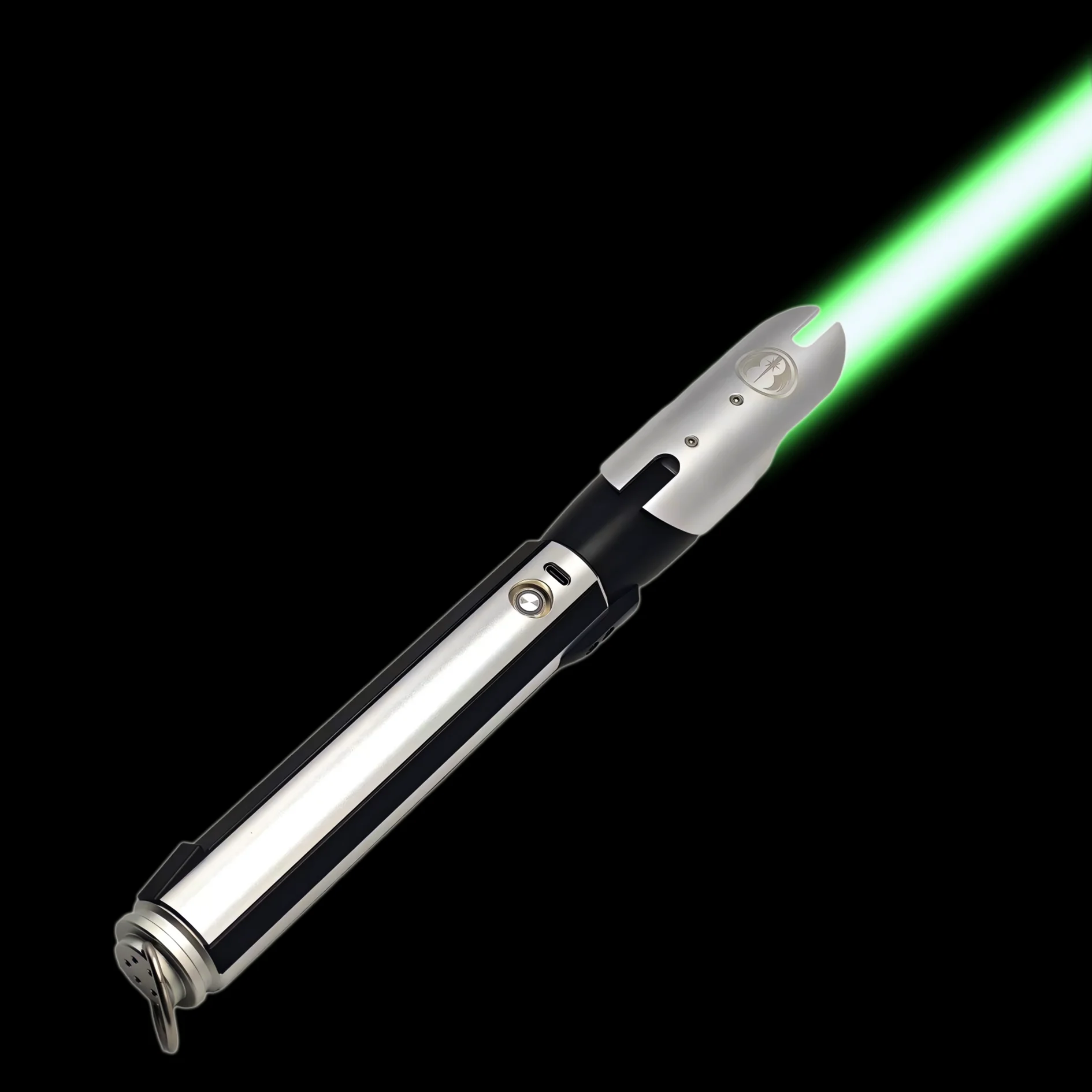 

Jerec dak Force Metal Hilt Heavy Dueling Lightsaber Sensitive Smooth Swing Infinite Color Changing luminous toys halloween