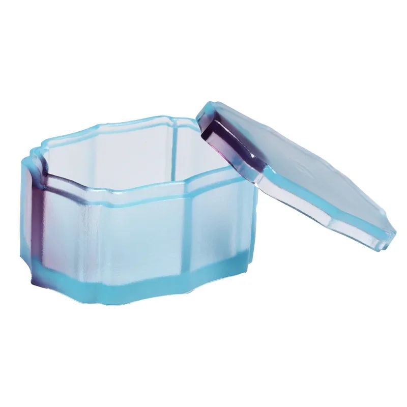 

Glazed color calligraphy study multi-purpose ink cartridge with lid incense burner water basin pen pen wash desktop ornament