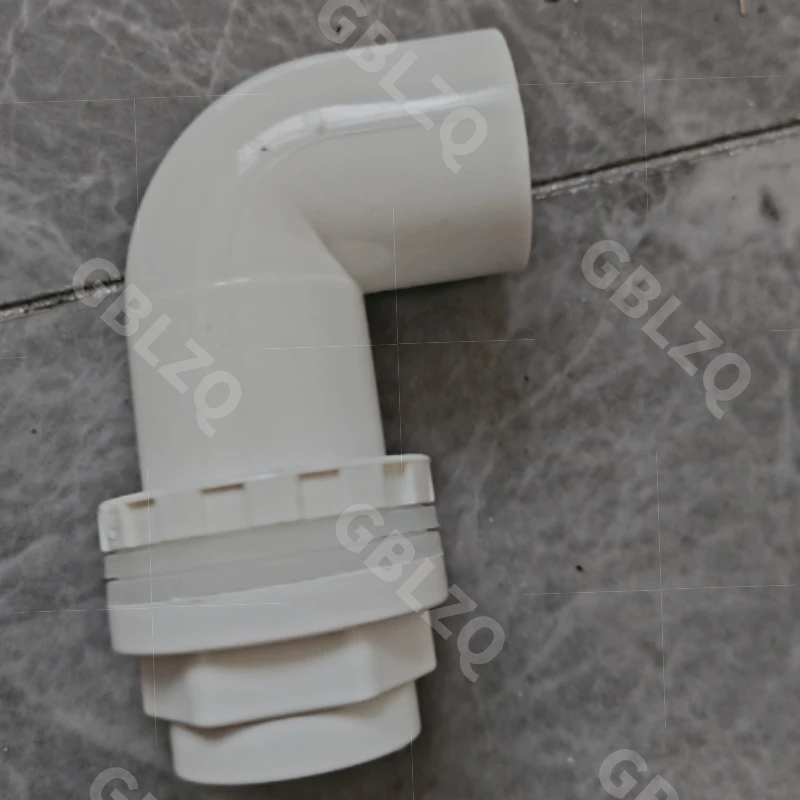 Fish Tank Drain Elbow Water Tank PVC Drain Pipe Component Group Tank Drain Seafood Pool Sewage Bent Strong Discharge