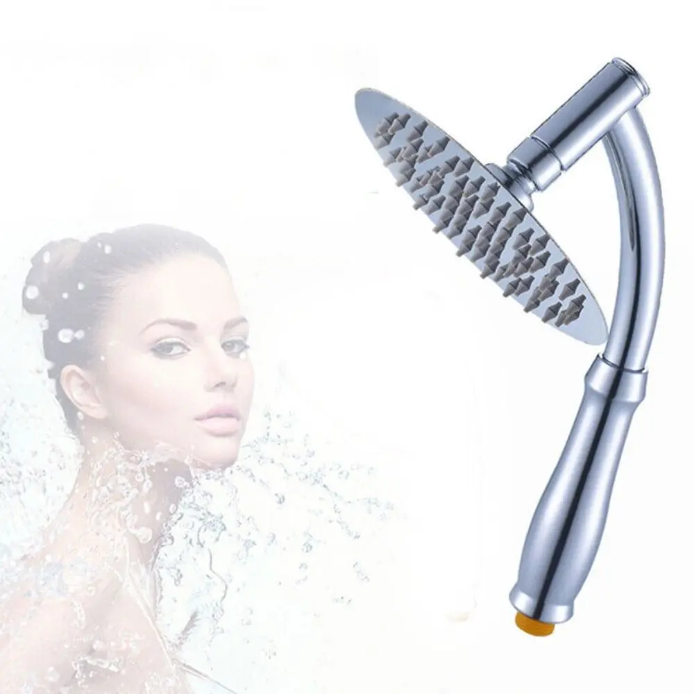 Practical Dual-purpose Shower Head Extension Arm ABS Silver Shower Nozzle Rod Handheld Shower Arm Bath