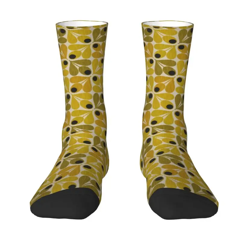 Calcetines Harajuku abstractos de bellota Orla Kiely para hombres y mujeres, calcetines cálidos con estampado 3D de flores escandinavas, calcetines deportivos de fútbol
