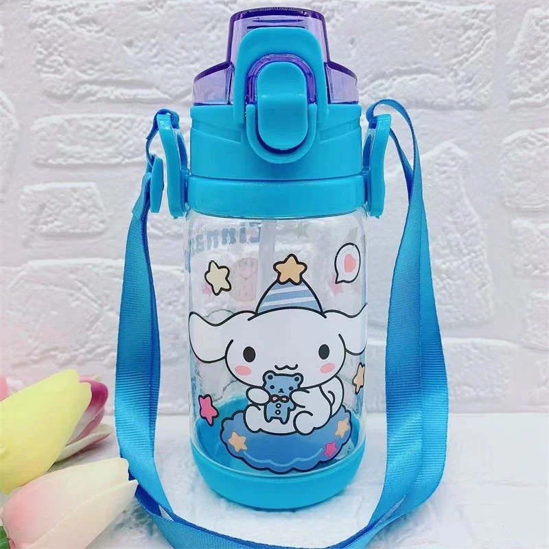 Botella de agua Kawaii Sanrio My Melody de 400ML, Kuromi Cinnamoroll, taza de café deportiva, hervidor con cordón portátil, regalos de vacaciones de dibujos animados