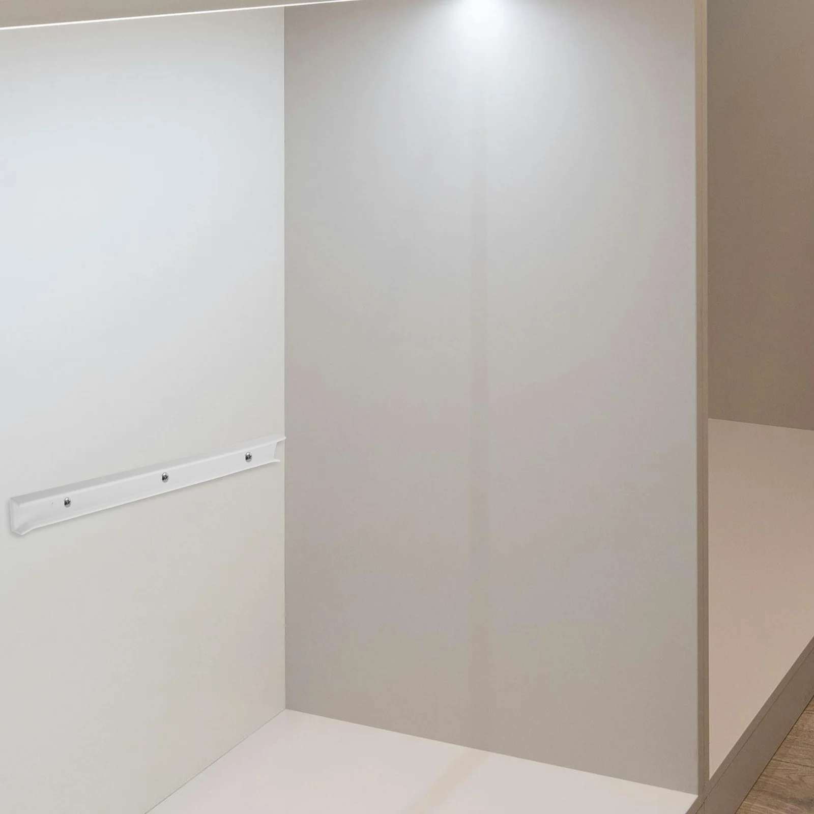 

1Pair Plastic Drawer Rail Slides White Storage Cabinet Guide Set 28cm Smooth Stable Replacement DIY Kit Plastic Drawer Guides