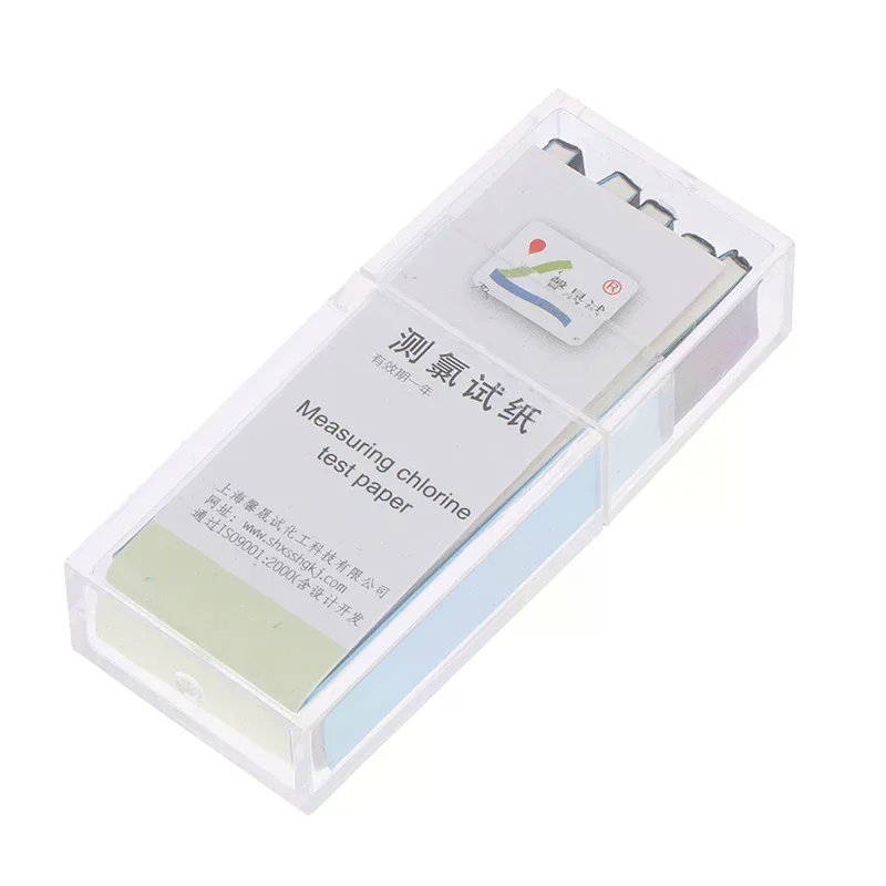 /YOV/100Pcs Chlorine Test Paper Strips Range 10-2000mg/lppm Water Testing Measuring