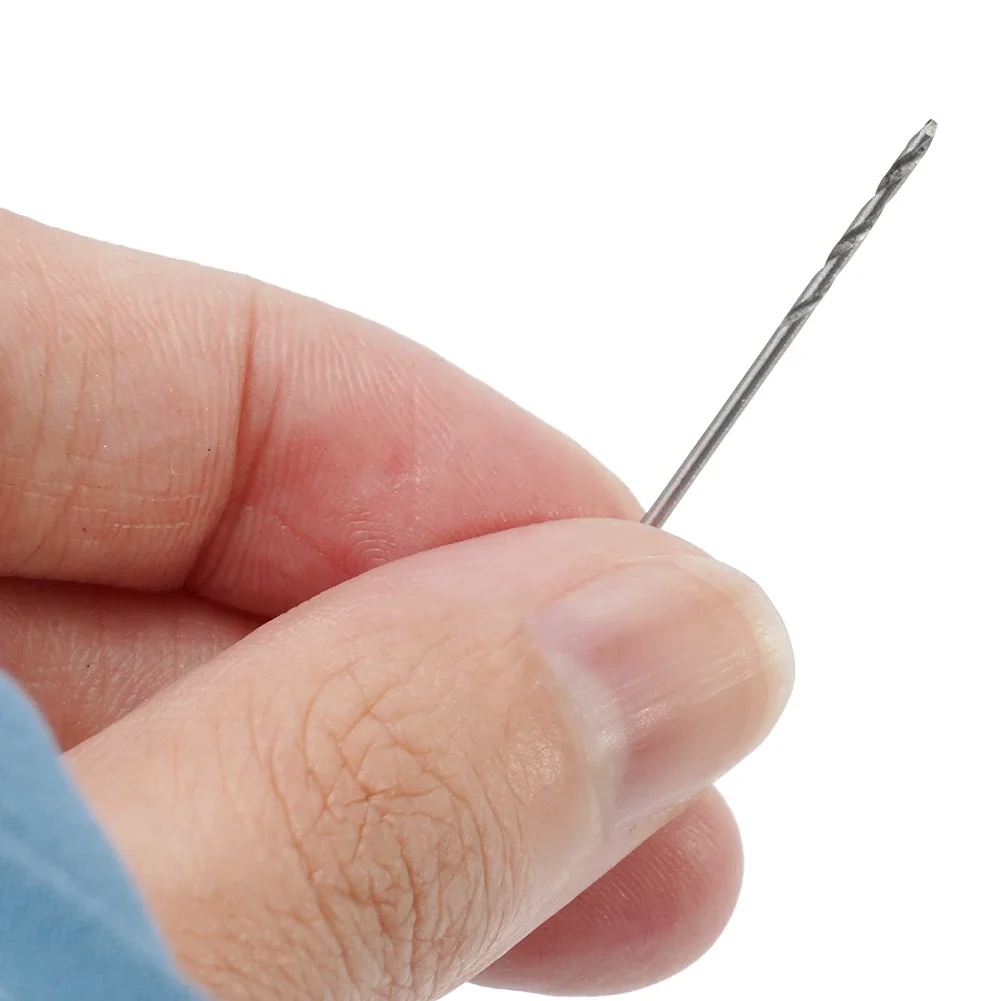 الحفر نهاية مطحنة مثقاب مجموعة لقمة مثقاب HSS عدة صغيرة 1.0 مللي متر الحفر الفضة دوامة مستقيم عرقوب أدوات كهربائية جزء