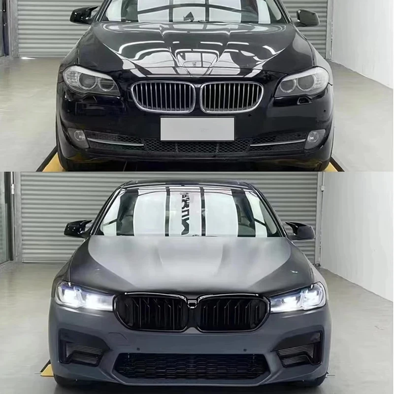 Car Bumper for  5 Series Conversion F10 to G30 M5 2022 Appearance Including Bumper Headlight Hood Fender Tail Pipe Tail Light