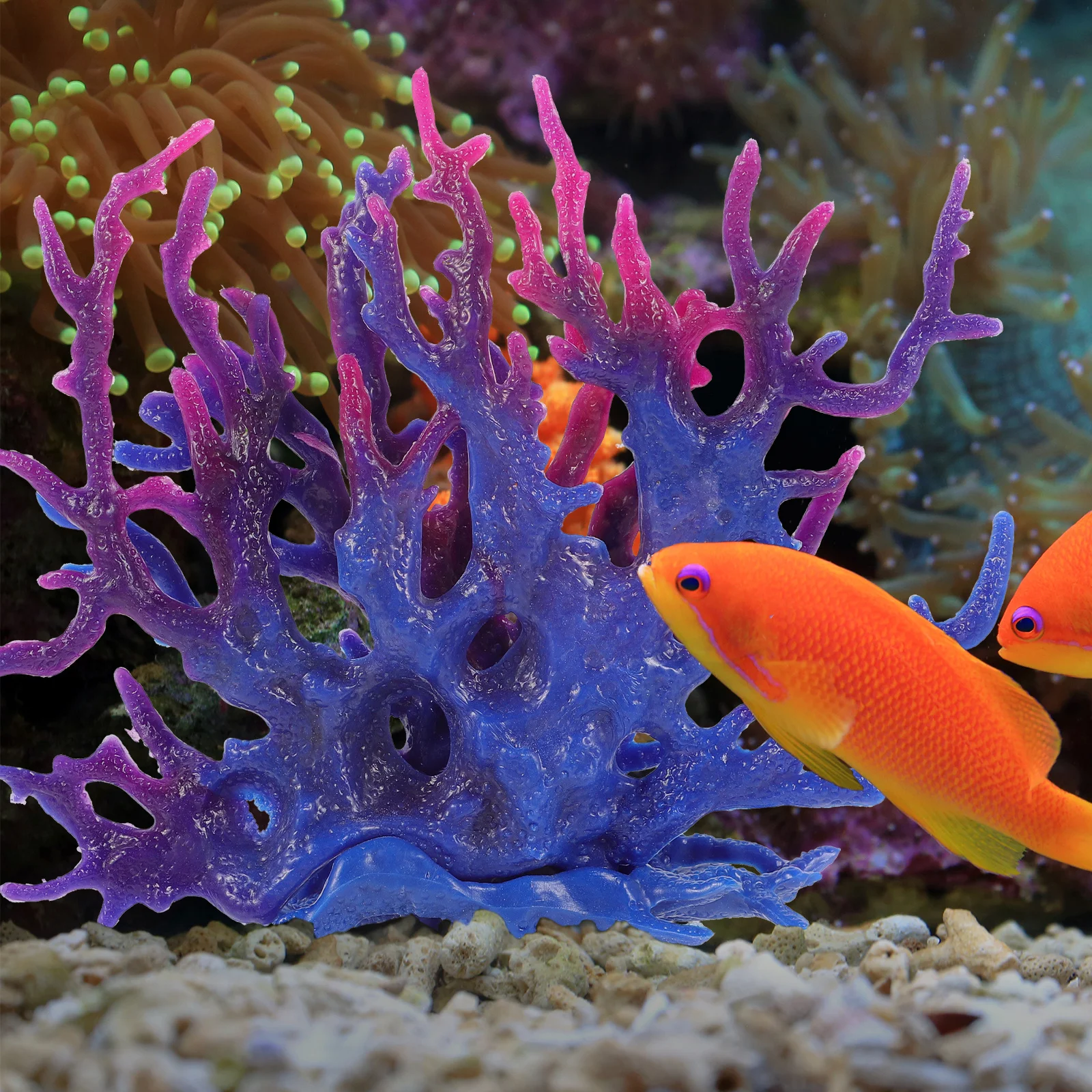

Decorative Landscape Coral Wear-Resistant Aquarium Adornment Fine Workmanship Lifelike Natural Feeling Fish Tank Accessories