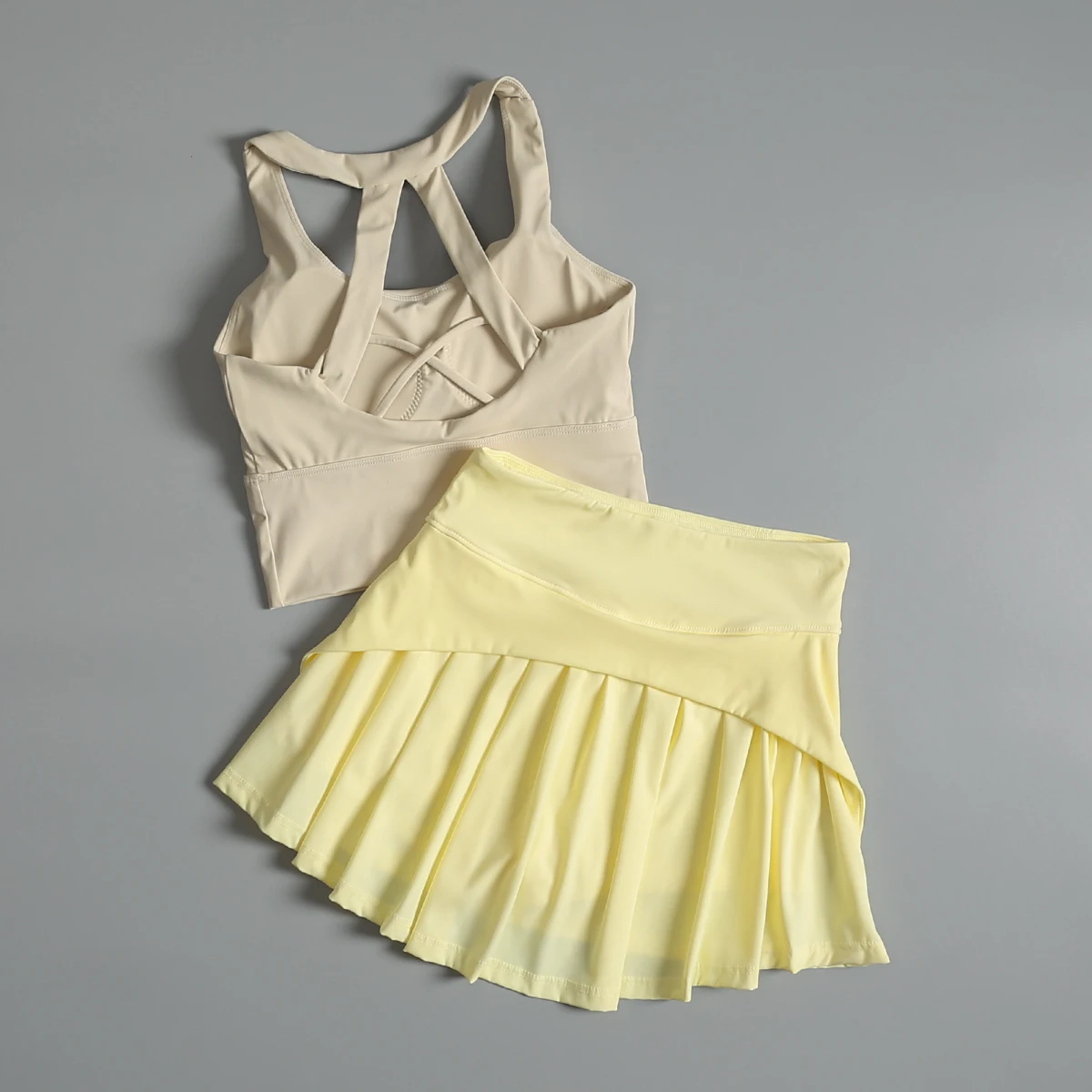 Traje de yoga avanzado para mujer en verano, entrenamiento de gimnasia, traje para correr de secado rápido, nueva ropa deportiva de tenis y bádminton