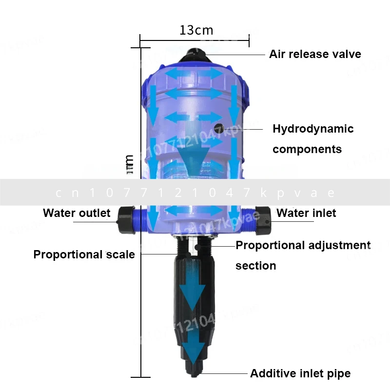 Agricultural Chemical Distributor Proportional Feeding Pump 0.4-4% Fully Automatic Proportional Feeding Machine