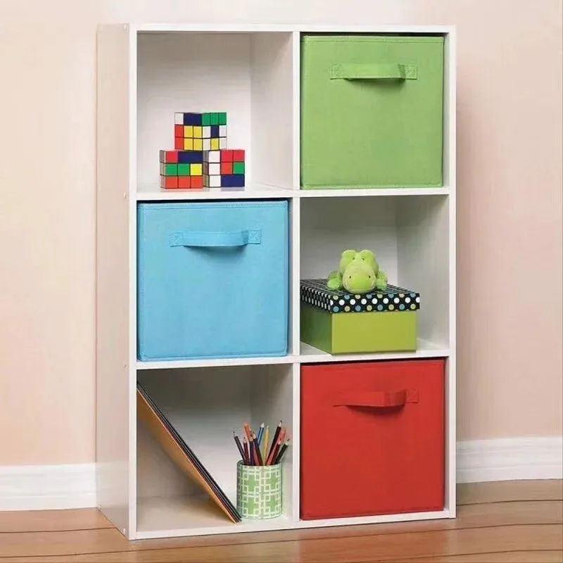 Cube Non Woven Fabric Storage Bin Collapsible Storage Box Home Supplies, Kid Toy Storage Organizer Cabinet Drawer Organization view 6
