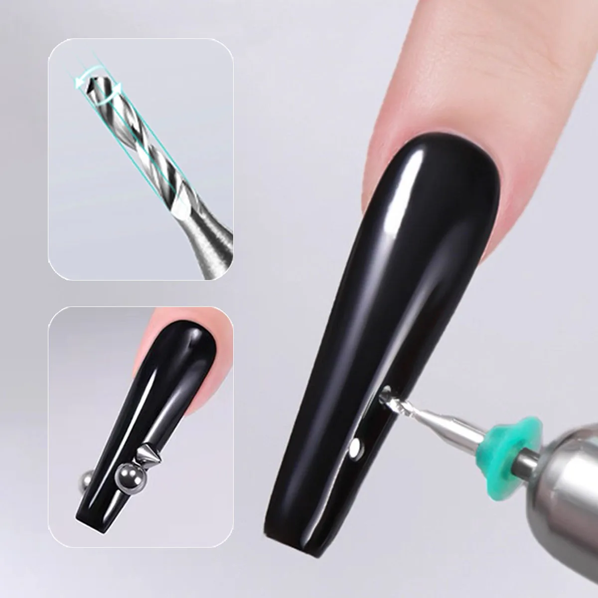

Nail Art Hand Dangle Drill Hole Maker Dotting Pen Piercing Professional Manicure Nail Art Tool