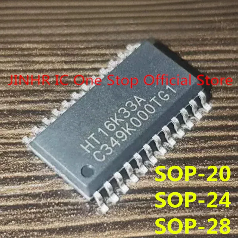 New 5PCS HT16K33 HT16K33A, SOP-20, SOP-24, SOP-28, LED driver