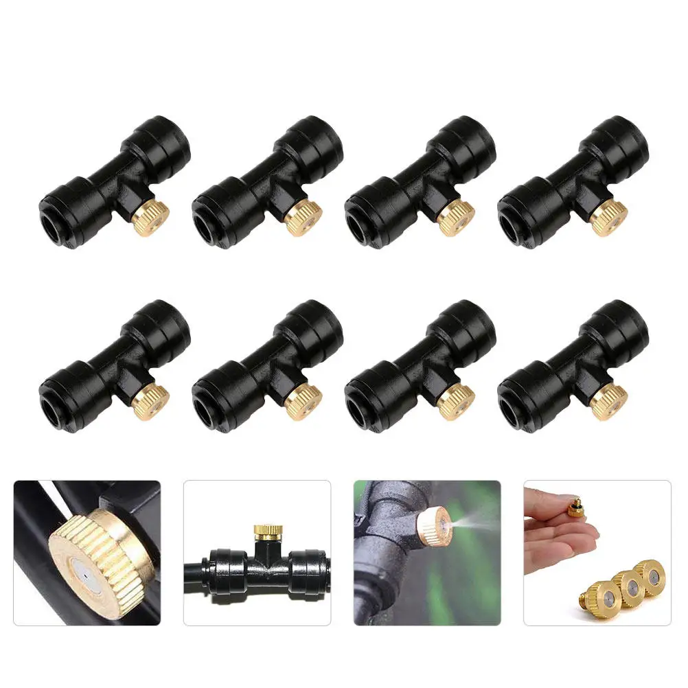 8 Sets Agricultural Misting Nozzles for Sprayer – Micro Atomizer Spray Nozzles for Garden Farming