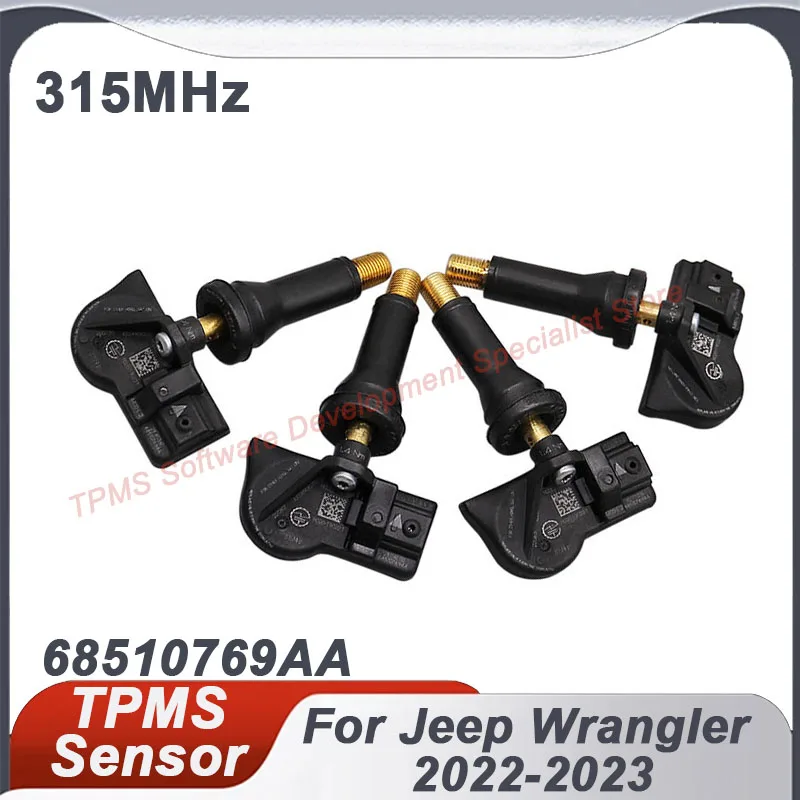 

1/4PCS 68510769AA TPMS sensor Tire pressure sensor For Jeep Wrangler 2022-2023 315MHZ