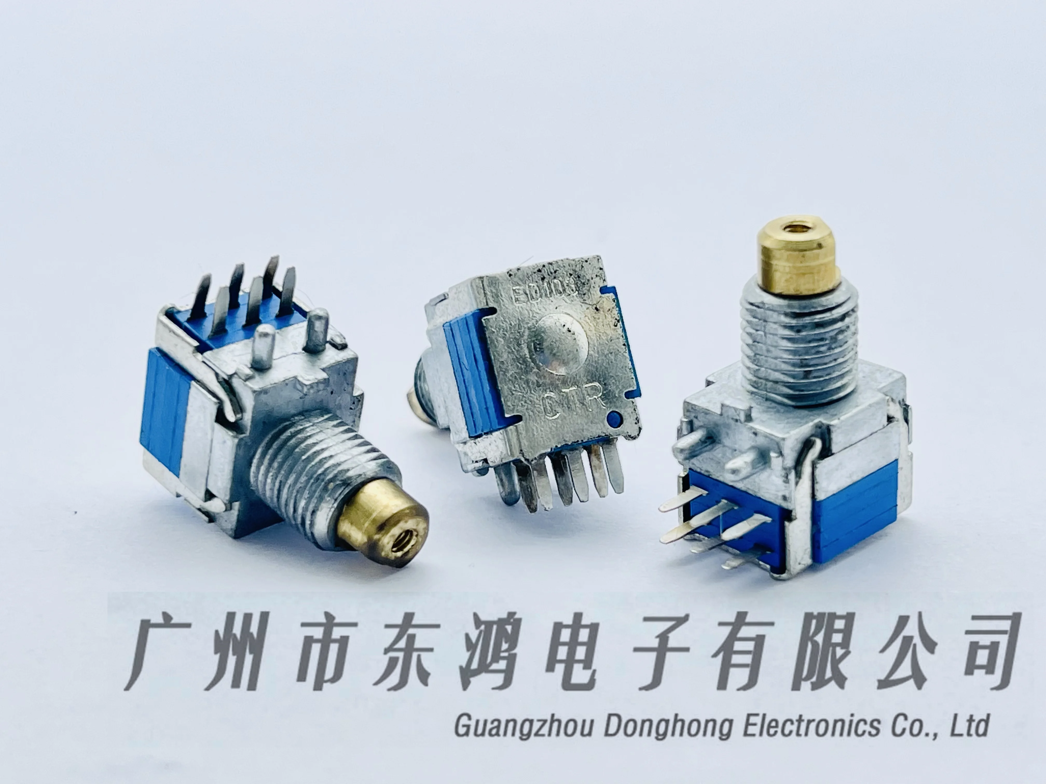 1PCS CTR Changtel EC09 encoder 15 positioning millet walkie-talkie 6 pin with bracket shaft length 10mm