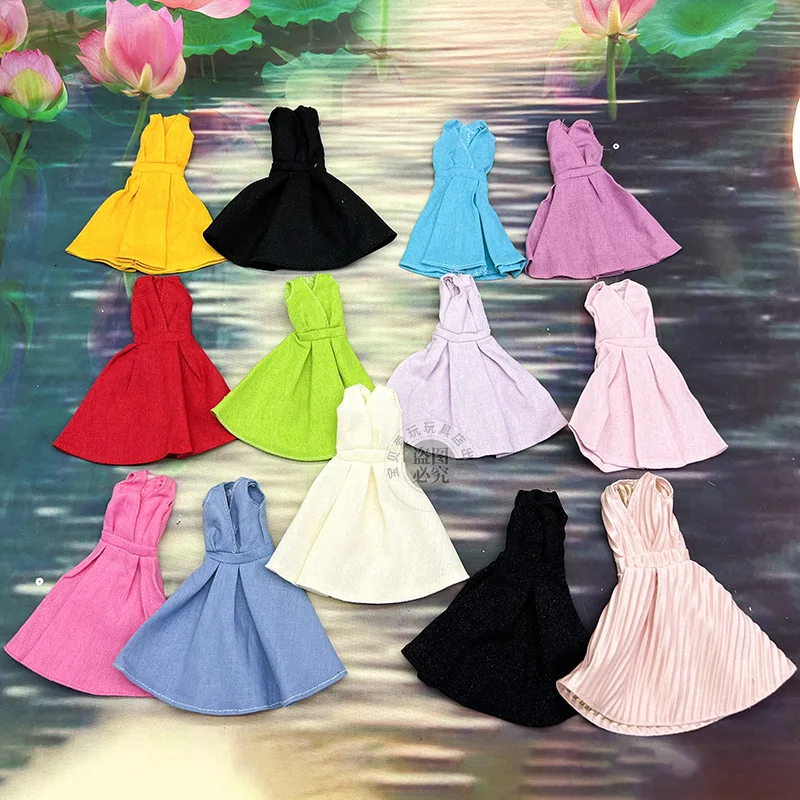 Simple Fashion Multi-Coloured Dress / Floral Sequin Dress For 1/6 FR Babi Supermodel Doll 30cm Doll Clothes Accessories