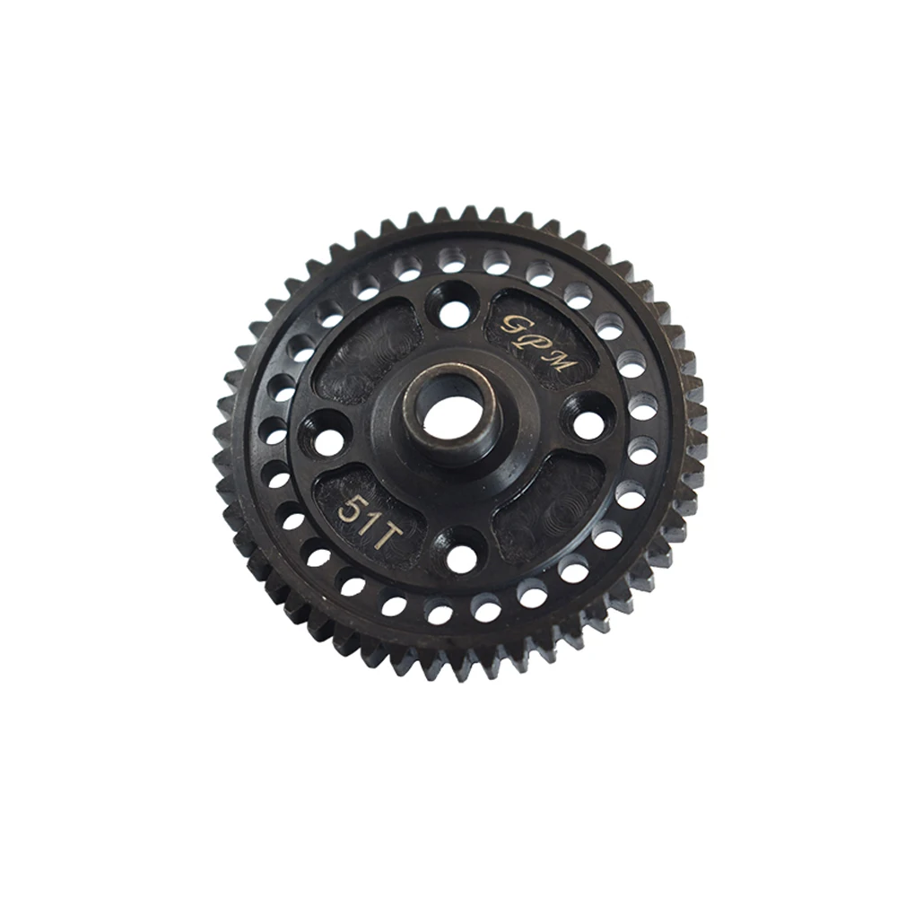 GPM Metal steel 51T 52T Spur gear Drive Gear Big teeth 9652/9651 for 1/8 4WD SLEDGE MONSTER TRUCK 95076-4 Upgrade Accessories