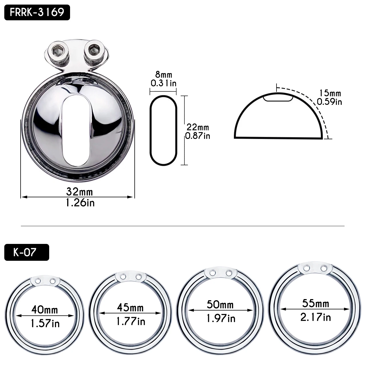 FRRK سلبي ذكر حزام العفة جهاز المسمار عرافة قفل قفص مع حلقة القضيب المستديرة BDSM أدوات الجنس القضيب للرجل Femboy 18 + #2