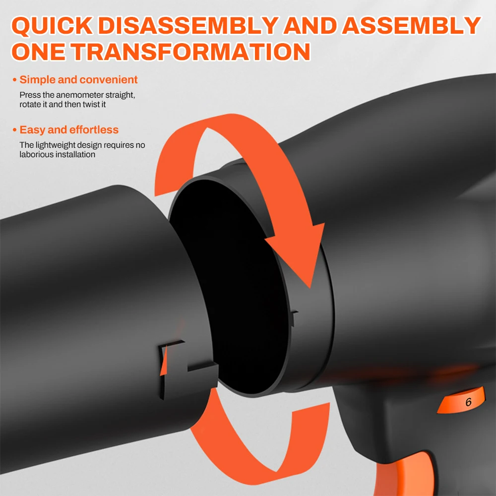 

80MM Turbo Fan Violent Air Gun 500g Thrust Stepless Speed High Power Turbofan Leaf Blower Handheld Jet Fan With Battery