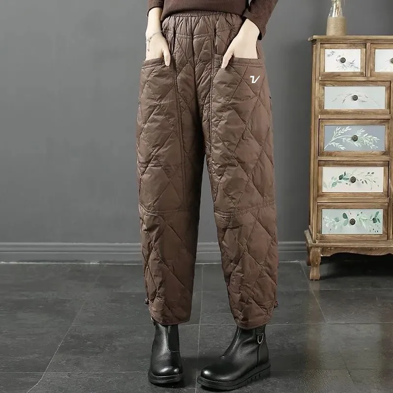 Vêtements de golf d'hiver rembourrés en coton pour femmes, pantalons de golf, vêtements pour femmes, nouveau pantalon, 2024