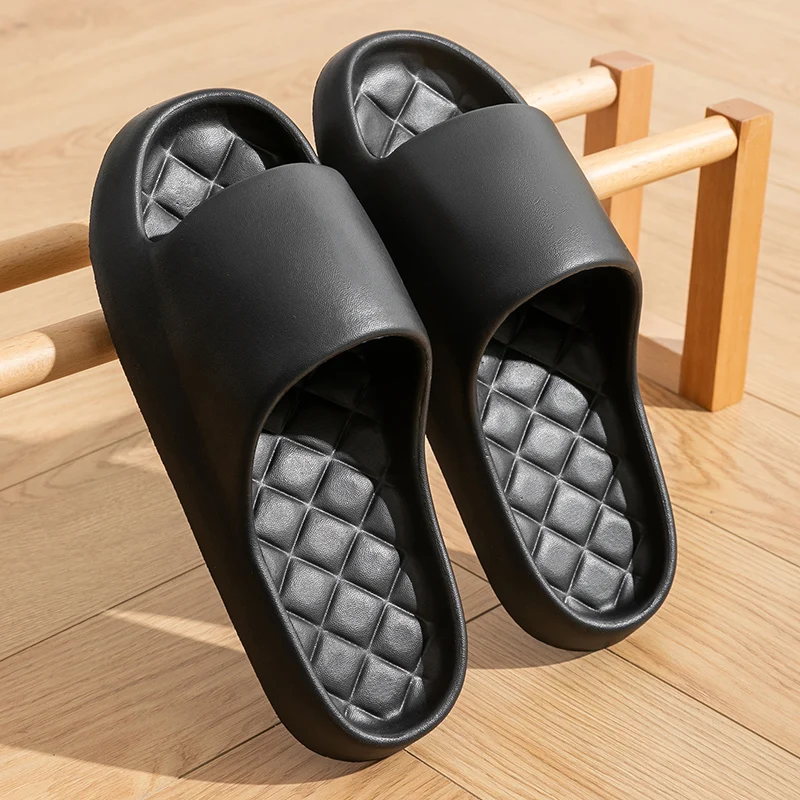 Sandalias antideslizantes para hombre y mujer, chanclas suaves, cómodas, de Color puro, para verano