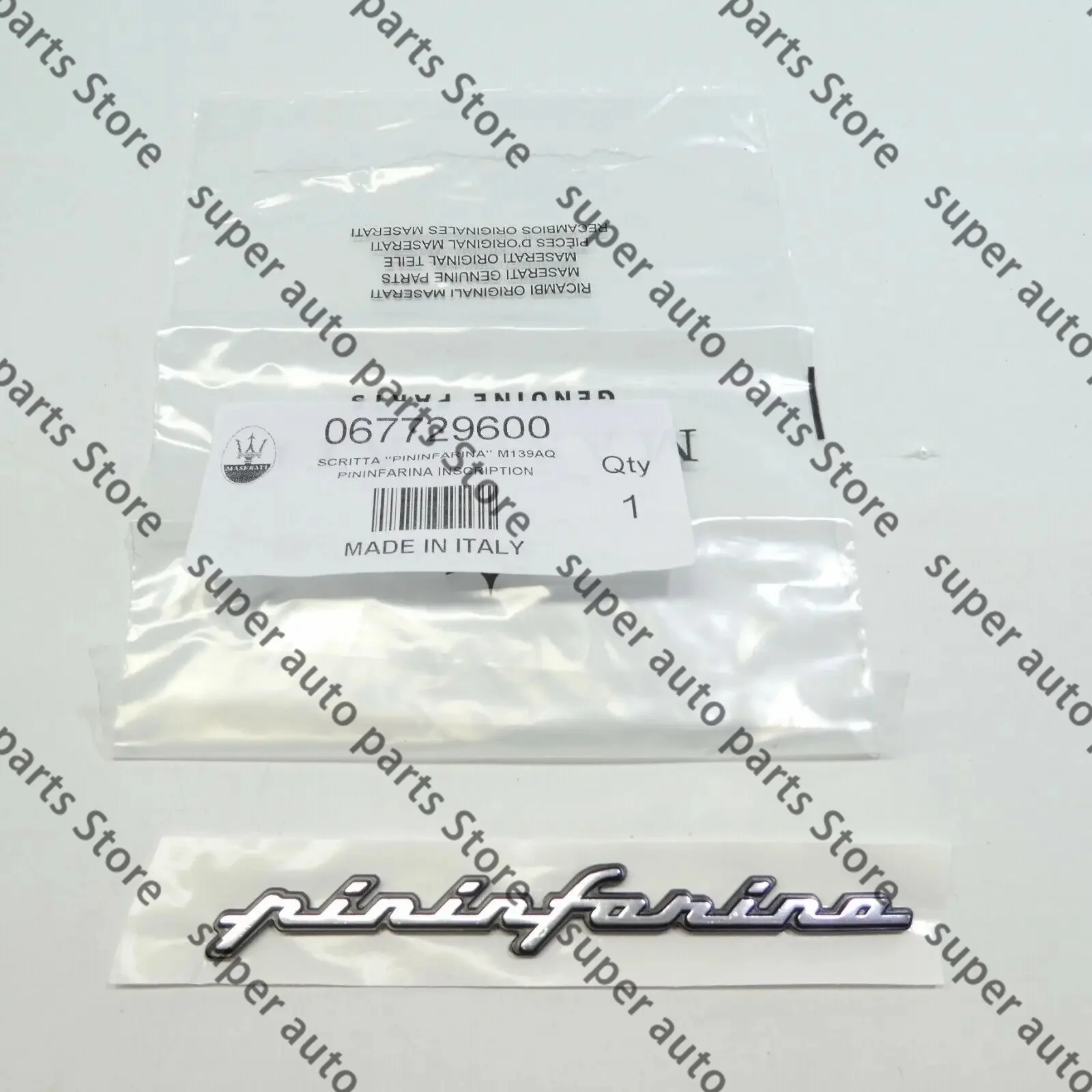 Lettering Pininifarina 67729600 For Maserati Quattroporte Granturismo Emblem Logo