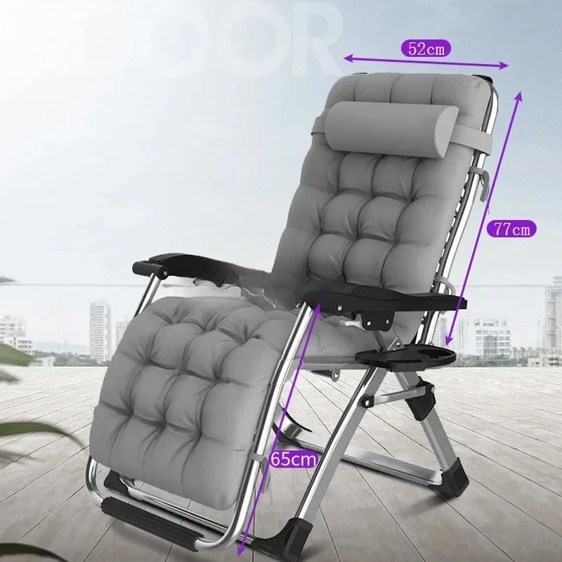 Folding Zero Gravity Chair Recliner with warm cushion For Office Beach Chairs with Armrest Adjustable Lounge Breathable Chair